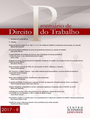 cover image of Prontuário de Direito do Trabalho | 2017  II
